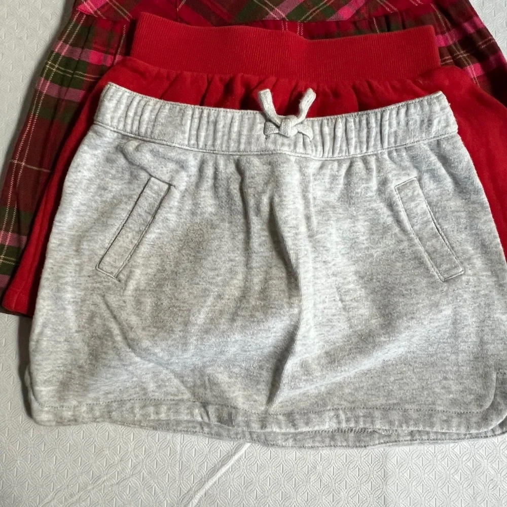 Girls Skirt Bundle Size 5-6 Gymboree Denim Corduroy Plaid 5pc Lot Preppy BTS